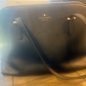 kate spade Black Saffiano Dome Shoulder Bag